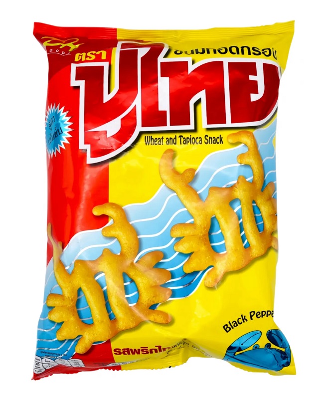 Snack di grano e tapioca gusto Pepe Nero - Puthai 55g.
